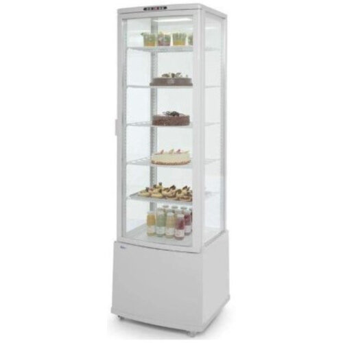 Hendi Vitrine réfrigérée Blanc | 280 Litres | Sans Condensation |   0 / 12°C | 556x526x(H)1913mm