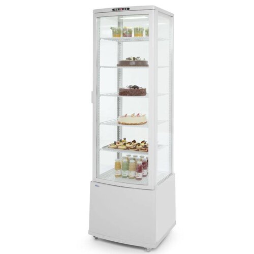 Hendi Vitrine réfrigérée Blanc | 280 Litres | Sans Condensation |   0 / 12°C | 556x526x(H)1913mm