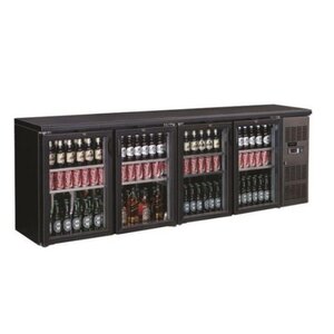 Combisteel Arrière-Bar 4 Portes en Verre | Réfrigérant R290 | 440W | 2542x535x860(h)mm Combisteel Arrière-Bar 4 Portes en Verre | Réfrigérant R290 | 440W | 2542x535x860(h)mm