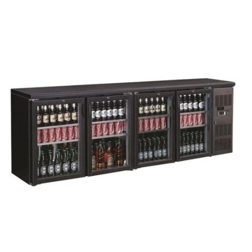 Combisteel Arrière-Bar 4 Portes en Verre | Réfrigérant R290 | 440W | 2542x535x860(h)mm Combisteel Arrière-Bar 4 Portes en Verre | Réfrigérant R290 | 440W | 2542x535x860(h)mm