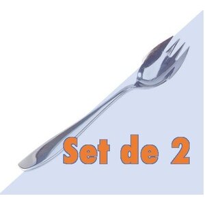 CHRselect Set de 2 Fourchettes à Huitres | Inox | 150(l)mm