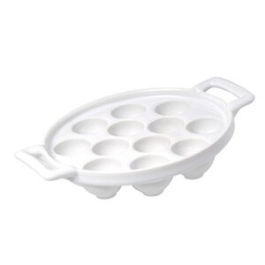 CHRselect Poelon à 12 Escargots | Porcelaine avec Anses | Ø160mm