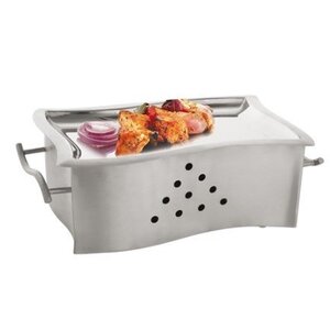 CHRselect Chauffe Plat Inox | 2 Bruleurs |  31x18x10(h)cm