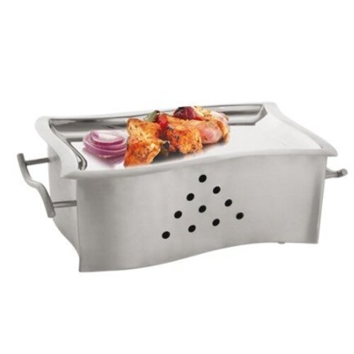 CHRselect Chauffe Plat Inox | 2 Bruleurs |  31x18x10(h)cm