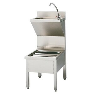 CHRselect Lave-Mains avec Plonge | Robinet et Grille Inclus | 70x50x102(h)cm CHRselect Lave-Mains avec Plonge | Robinet et Grille Inclus | 70x50x102(h)cm