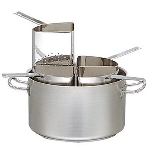 Emga Marmite Traiteur | 20 Litres | 4 Passoires à Pâtes Incl. | Ø350x210(h)mm