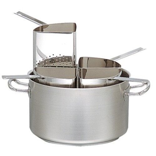 Emga Marmite Traiteur | 20 Litres | 4 Passoires à Pâtes Incl. | Ø350x210(h)mm