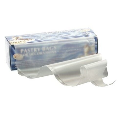 Emga Poche Patissiere Jetable | Plastique Transparent | 40cm | 100 Pièces