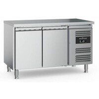 Comptoir Réfrigéré INOX | 2 Portes | 282 Litres | 1360x700x850(h)mm