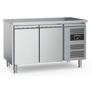 Combisteel Comptoir Réfrigéré INOX | 2 Portes | 282 Litres | 1360x700x850(h)mm