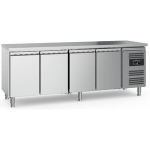 Combisteel Comptoir Réfrigéré INOX | 4 Portes | 553 Litres | 2230x700x850(h)mm