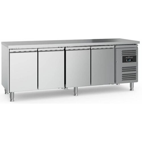 Combisteel Comptoir Réfrigéré INOX | 4 Portes | 553 Litres | 2230x700x850(h)mm