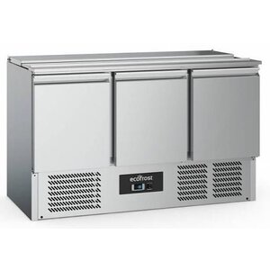Combisteel Saladette Inox | 3 Portes | 368 Litres | 1370x700x880(h)mm