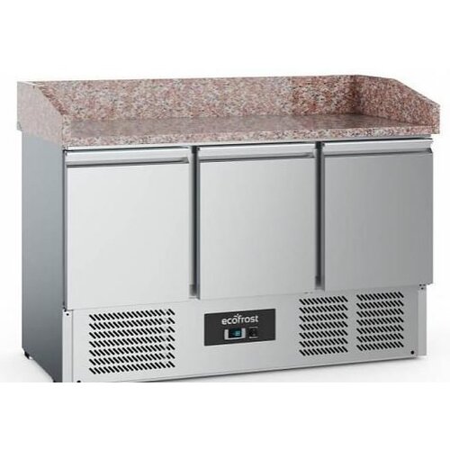 Combisteel Comptoir à Pizza Inox | 3 Portes | 1400x700x1020(h)mm Combisteel Comptoir à Pizza Inox | 3 Portes | 1400x700x1020(h)mm