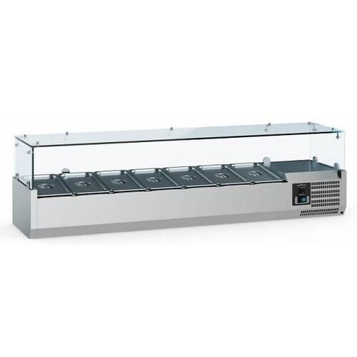 Combisteel Vitrine Réfrigérée Self-Service | 5x GN1/4 | 1200x335x435(h)mm