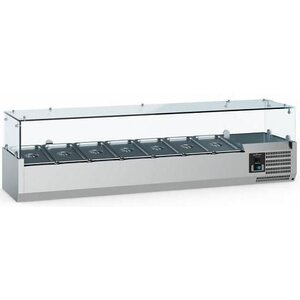 Combisteel Vitrine Réfrigérée Self-Service | 7x GN1/4 | 1500x335x435(h)mm Combisteel Vitrine Réfrigérée Self-Service | 7x GN1/4 | 1500x335x435(h)mm