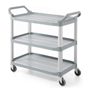 Hendi Chariot de Service | 3 Etages | Polyethylène | Max 130KG | 1280x500x960(h)mm