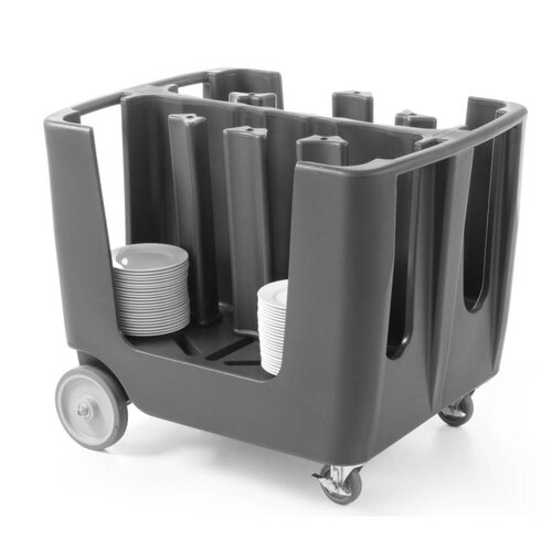 Hendi Chariot Porte-Assiettes | 6 Colonnes | Pour Assiettes Ø170 à 330mm