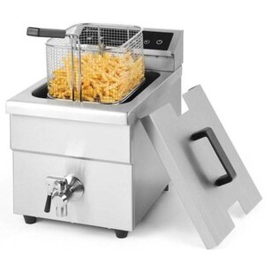 Hendi Friteuse à Induction | 8 Litres | 230V | Panier Inlcus | 290x485x406(h)mm