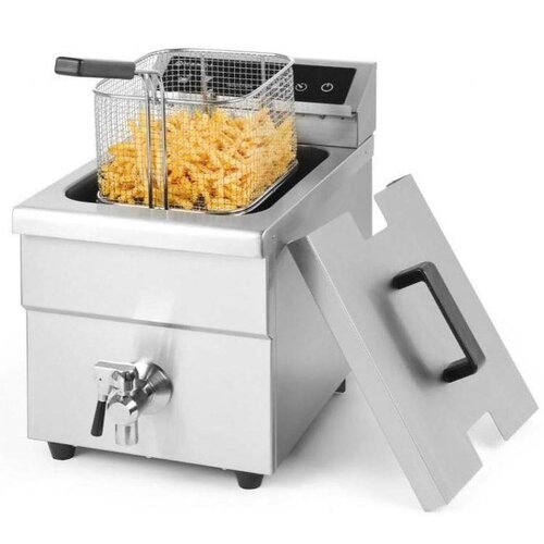 Hendi Friteuse à Induction | 8 Litres | 230V | Panier Inlcus | 290x485x406(h)mm