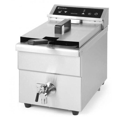 Hendi Friteuse à Induction | 8 Litres | 230V | Panier Inlcus | 290x485x406(h)mm