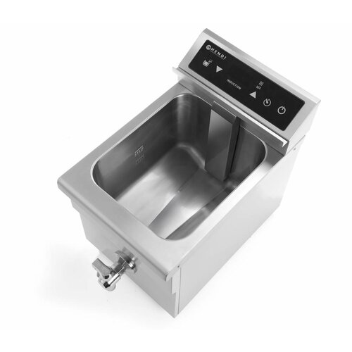 Hendi Friteuse à Induction | 8 Litres | 230V | Panier Inlcus | 290x485x406(h)mm