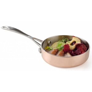 Hendi Poêle Miniature Ronde | Cuivre/Aluminium/Inox | ø120x(H)30mm