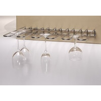 Support Verre à Pied Chromée | Modèle de 5 Racks de 300mm