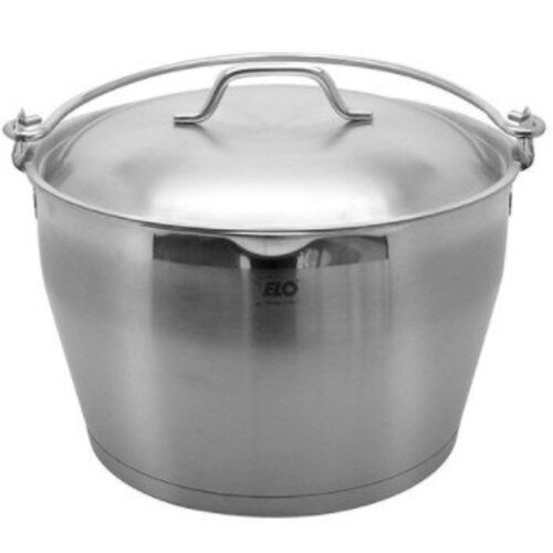 Emga Seau à Ébullition INOX | Bec Verseur | 8 Litres