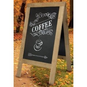 Securit Panneau Ardoise de Trottoir | Résistant aux Intempéries | 1310x722x720mm