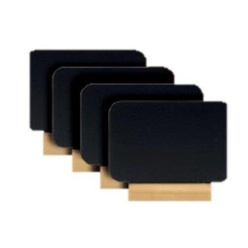 Securit Tableau Ardoise de Table | 75x90x20mm | Par 4 Pièces Securit Tableau Ardoise de Table | 75x90x20mm | Par 4 Pièces