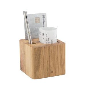 Securit Porte-Addition en Bois | 3 Compartiments | 70x80x80mm Securit Porte-Addition en Bois | 3 Compartiments | 70x80x80mm