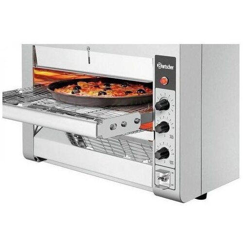 Bartscher Four à Pizza Convoyeur | Ø320mm | 3,5kW | 1045x472x395(h)mm