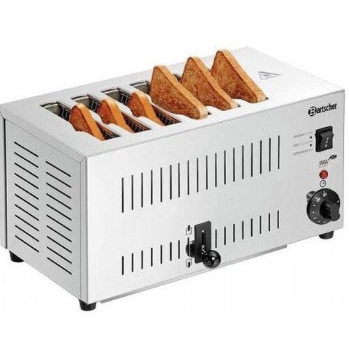Bartscher Grille-Pain | 6 Fentes 2,5KW | 405x265x220(h)mm