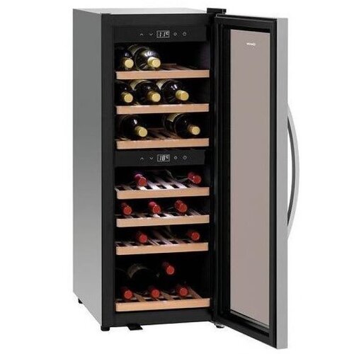 Bartscher Réfrigérateur à Vin 113 L | 2 Zones Température | Silencieux | 580x396x1030(h)mm