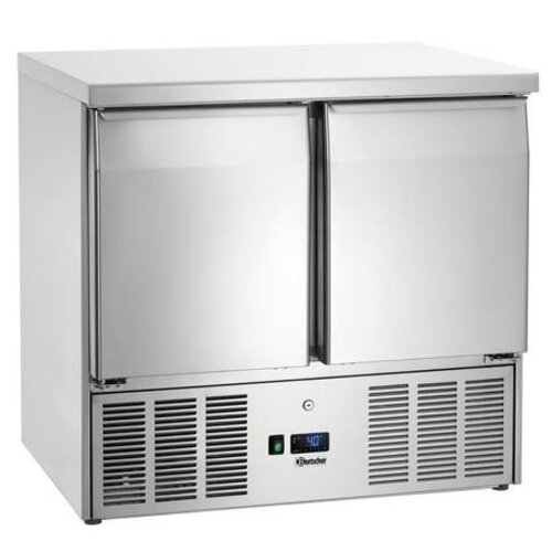Bartscher Mini-Table Réfrigérée | Format GN1/1 | 2 Portes | 900x700x882(h)mm