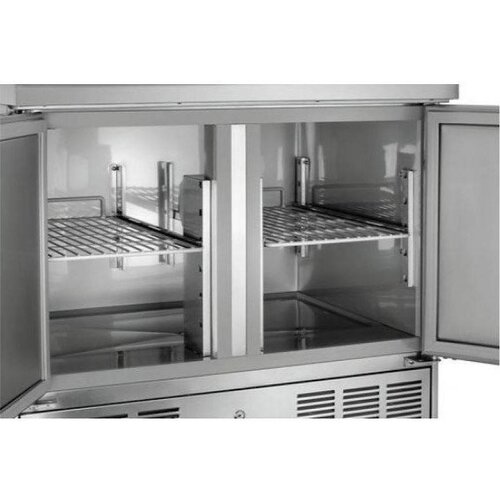 Bartscher Mini-Table Réfrigérée | Format GN1/1 | 2 Portes | 900x700x882(h)mm