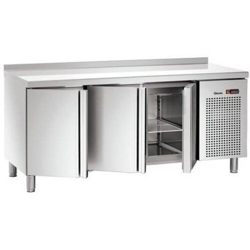Bartscher Table réfrigérée Inox | 3 Portes | Qualité Supérieure | 1792x700x850(h)mm