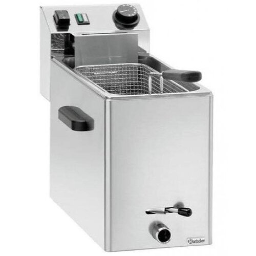 Bartscher Friteuse SNACK XL Plus | 8 Litres | 3,4kW | Avec Vidange | 245x720x470(h)mm