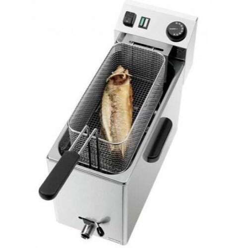 Bartscher Friteuse SNACK XL Plus | 8 Litres | 3,4kW | Avec Vidange | 245x720x470(h)mm