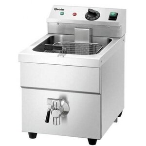 Bartscher Friteuse à Induction Inox | 8 Litres | 3500W | Avec Panier | 290x480x515(h)mm