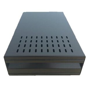 Lineoplus Tiroir à Marc de Café | Inox NOIR | 395x270x115(h)mm Lineoplus Tiroir à Marc de Café | Inox NOIR | 395x270x115(h)mm