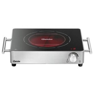 Bartscher Réchaud Électrique en Vitrocéramique | 2200W | Contours Inox | 395x315x85(h)mm Bartscher Réchaud Électrique en Vitrocéramique | 2200W | Contours Inox | 395x315x85(h)mm