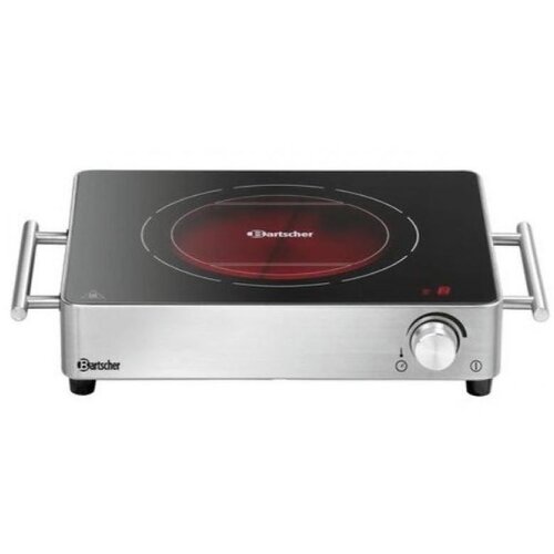 Bartscher Réchaud Électrique en Vitrocéramique | 2200W | Contours Inox | 395x315x85(h)mm Bartscher Réchaud Électrique en Vitrocéramique | 2200W | Contours Inox | 395x315x85(h)mm