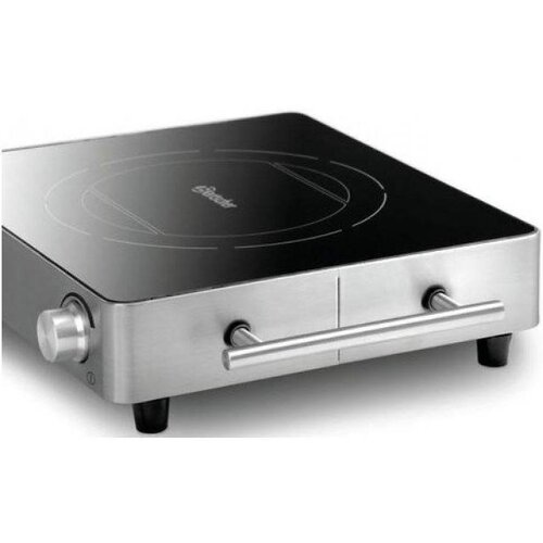 Bartscher Réchaud Électrique en Vitrocéramique | 2200W | Contours Inox | 395x315x85(h)mm