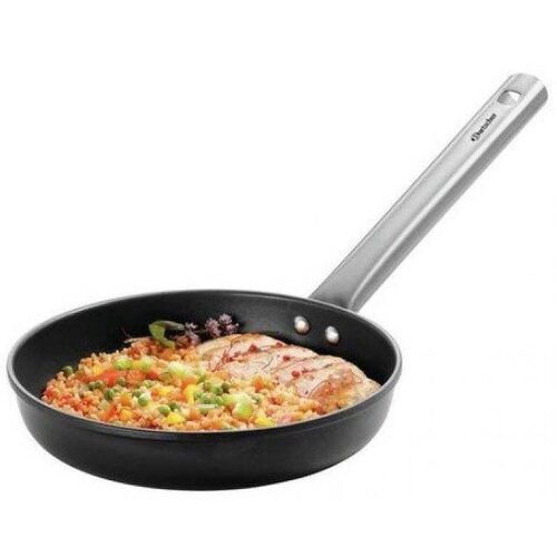 Bartscher Poêle avec Revêtement Antiadhésif | Acier Inoxydable  | Ø240x55(h)mm