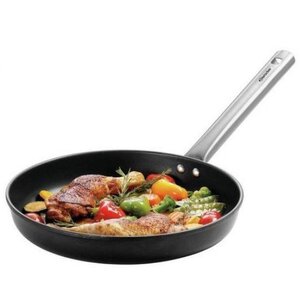 Bartscher Poêle avec Revêtement Antiadhésif | Acier Inoxydable | Ø300x55(h)mm |