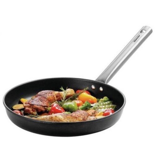 Bartscher Poêle avec Revêtement Antiadhésif | Acier Inoxydable | Ø300x55(h)mm