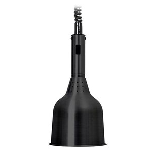 CHRselect Lampe Chauffante Noire | Ø180x360mm | Fabriqué en Europe | Cable 1800mm | Ampoule 250W Incl.