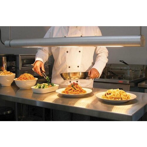 Roband Lampe Chauffante à Quartz | 4 Lampes Integrées/ 1400W | Dim. 1800mm | avec Intérrupteur!